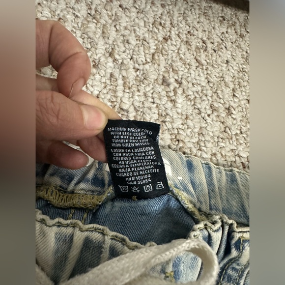 S.O.N.G. Acid Wash Denim Joggers size 9/29 - Picture 4 of 7